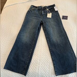 Oliver Logan Aberdeen Wide Leg Crop 29 NWT Dark Aged Vintage